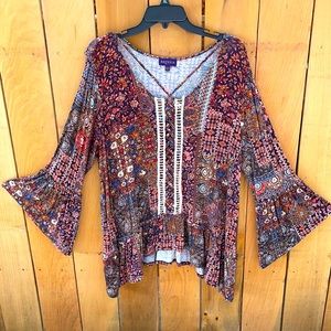 Beautiful Artesian Tunic with Amazing Fall Colors